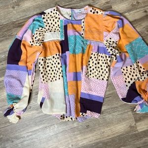 Free People dupe top- so fun & colorful!!